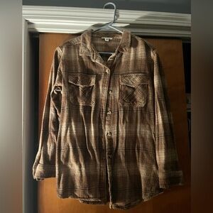 Brown flannel